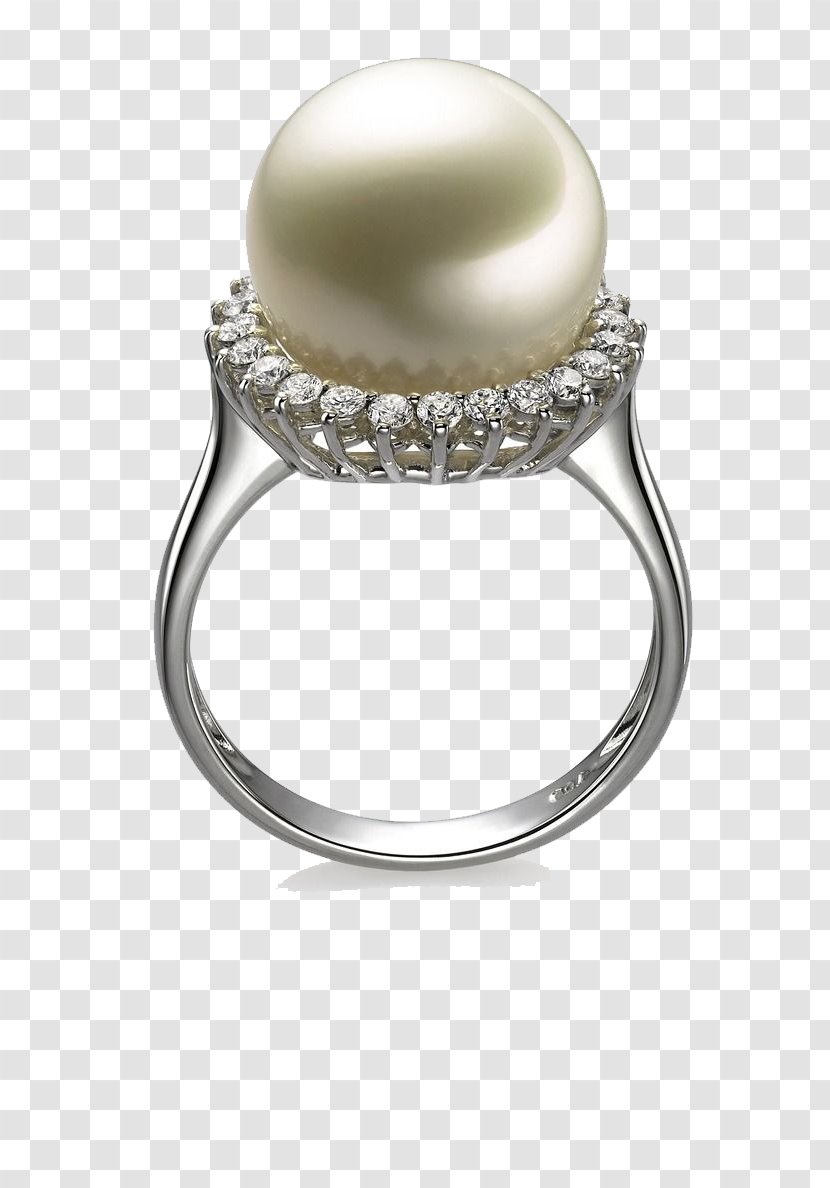 Pearl Earring Jewellery Gold - Metal - Diamond Platinum Ring Transparent PNG