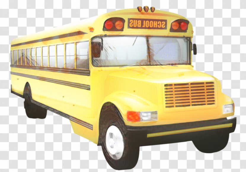School Bus Cartoon - Public Transport Land Vehicle Transparent PNG