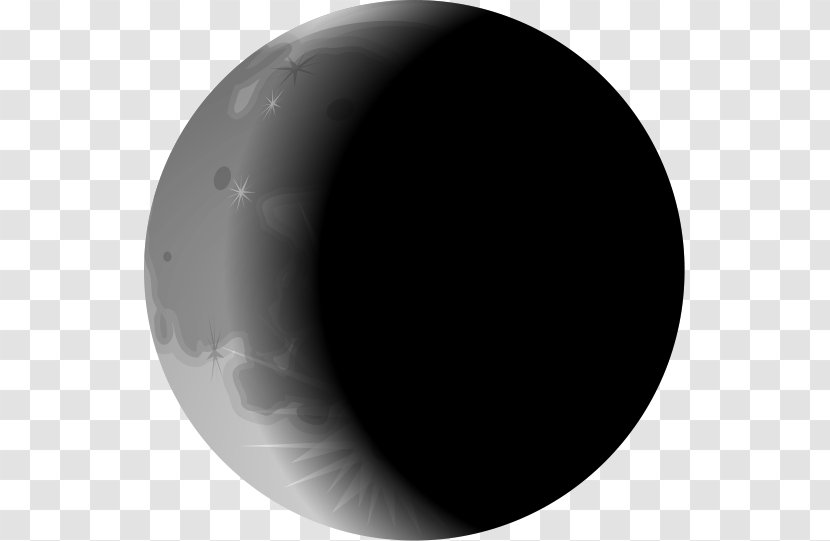 Southern Hemisphere Lunar Phase Moon Crescent - Space Transparent PNG