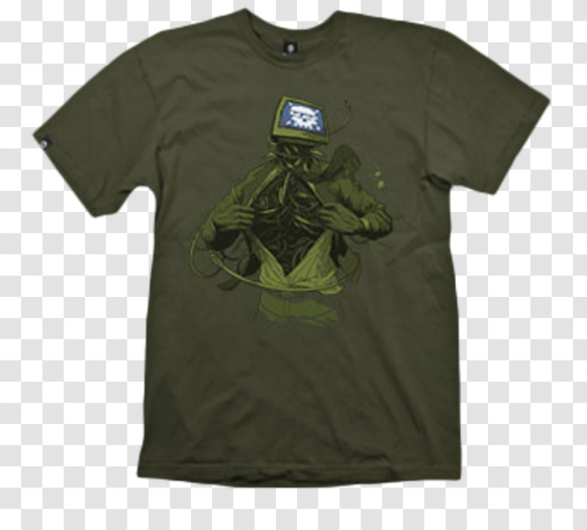 T-shirt Green Sleeve Outerwear - Brand Transparent PNG
