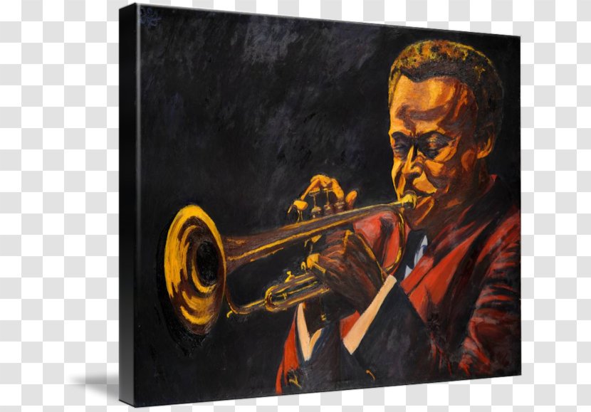 Trumpet Gallery Wrap Types Of Trombone Mellophone - Art - Miles Davis Transparent PNG