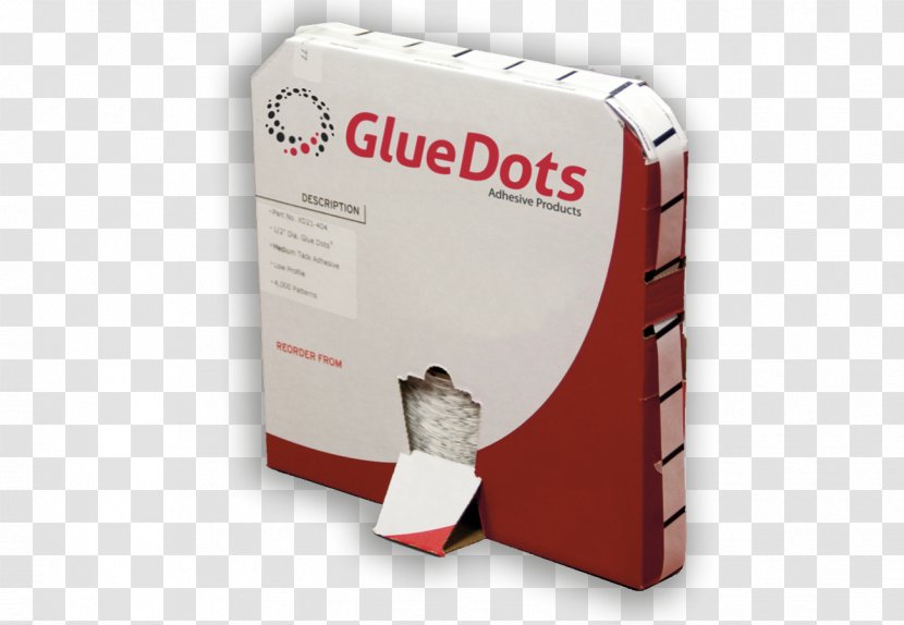 Adhesive Tape Paper Glue Dots Box - Packaging And Labeling - Double Sided Dispenser Transparent PNG