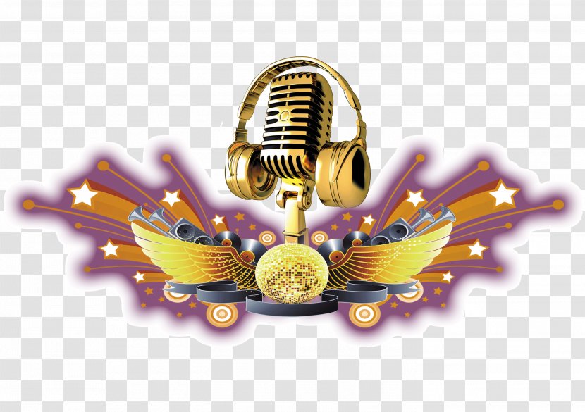 Microphone Download Computer File - Tree - Golden With Wings Transparent PNG