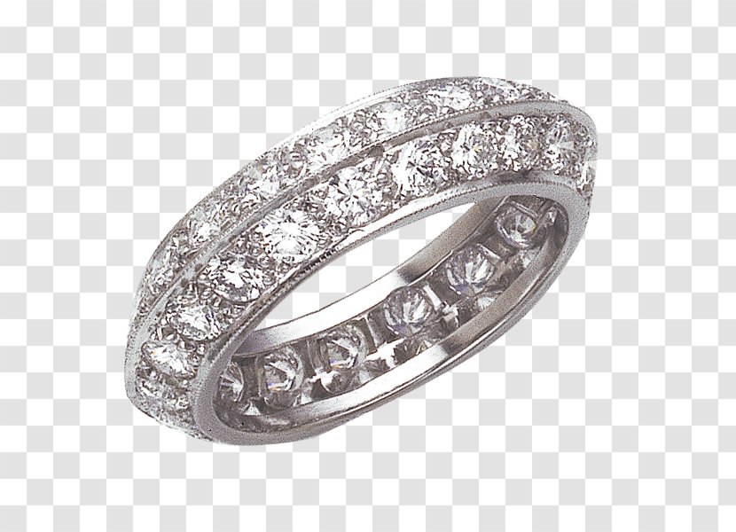 Wedding Ring Diamond Jewellery - Silver Transparent PNG