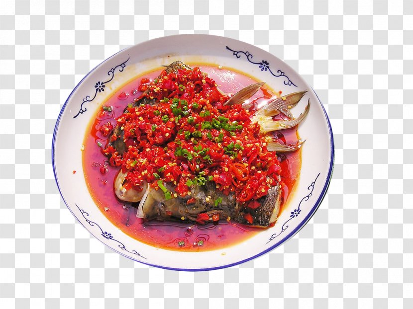 Asian Cuisine Chinese Hunan Cooking Food - Recipe - Fish Head Transparent PNG