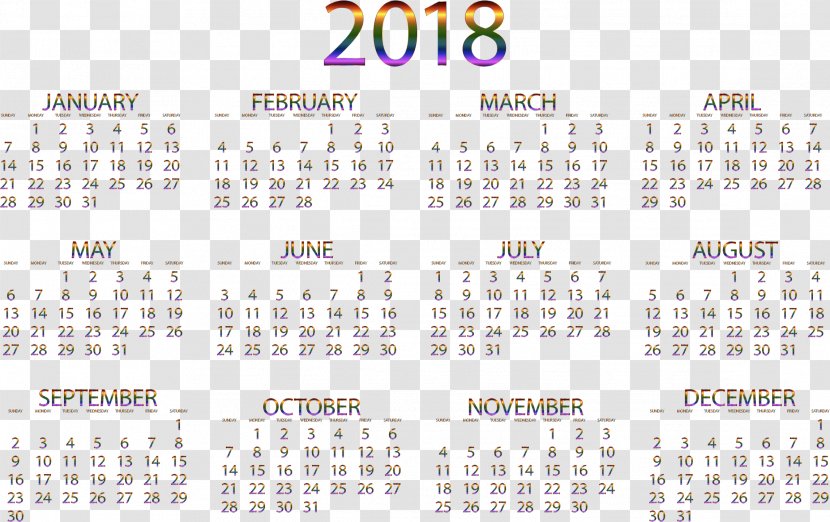 South Africa Calendar Date New Year School Holiday - May - 2018 Transparent PNG