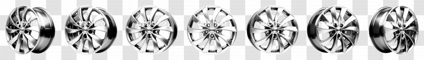 Silver Lugano Autofelge Rim Alloy Wheel - Material Transparent PNG
