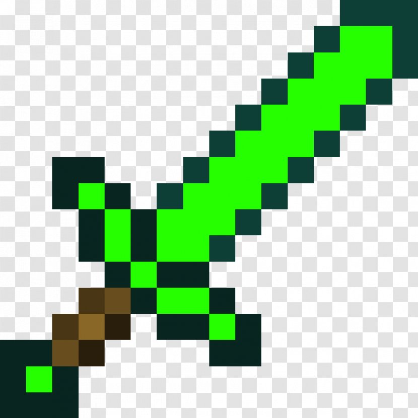 Minecraft Longsword Weapon Video Game - Mine Craft Transparent PNG