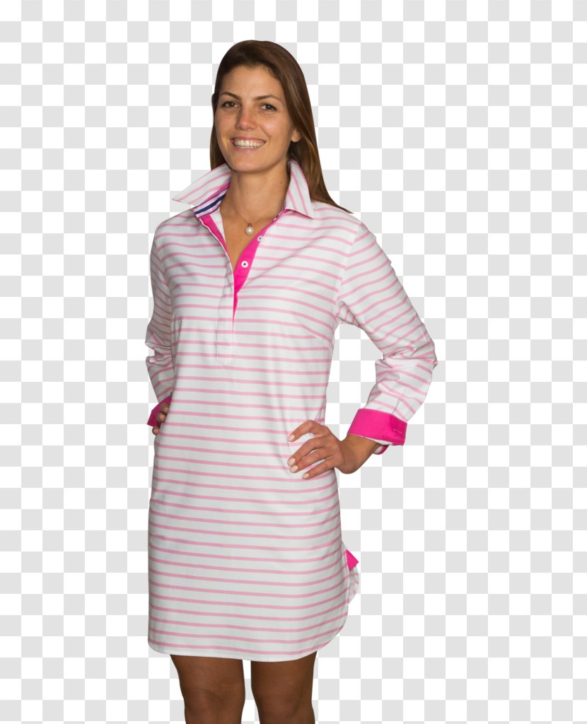 Shirtdress Skirt Dress Shirt Pink - Neckline Transparent PNG