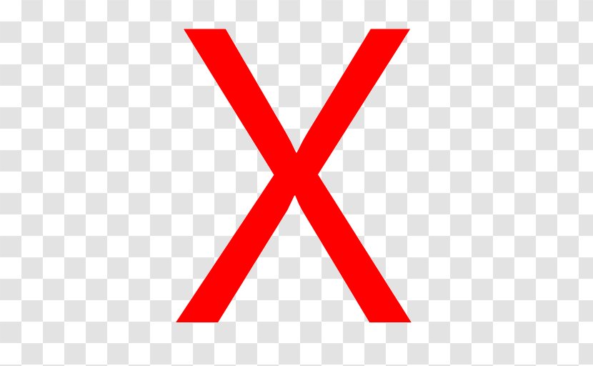 X Letter Clip Art - Symbol Transparent PNG