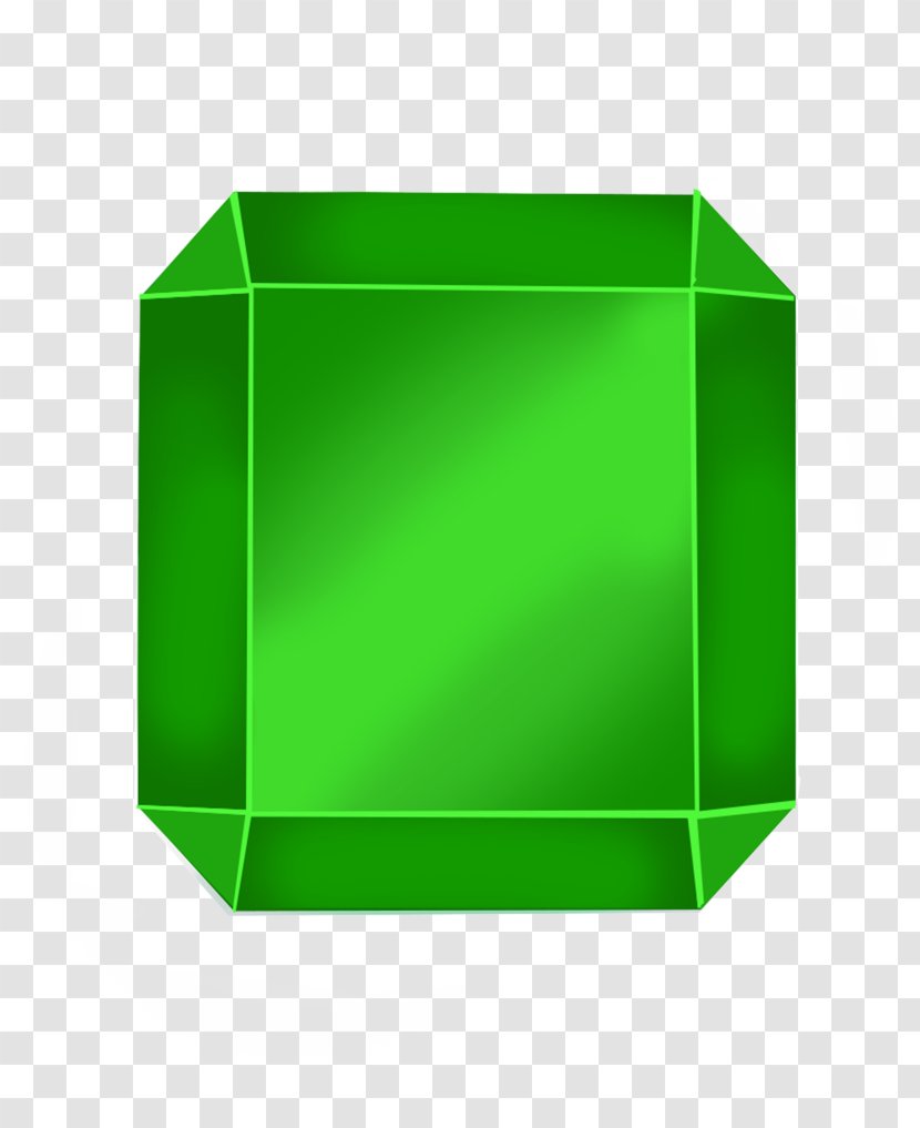 Rectangle - Grass - Emerald Gem Transparent PNG