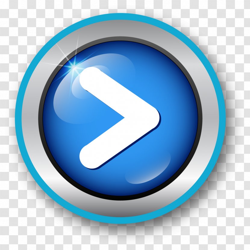 Push-button Download - Pushbutton - Hand Painted Blue Button Transparent PNG