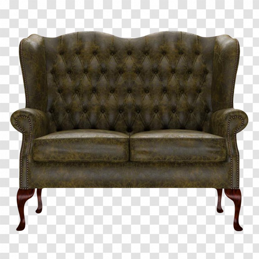 Couch Wing Chair Club Chaise Longue - Antique Transparent PNG