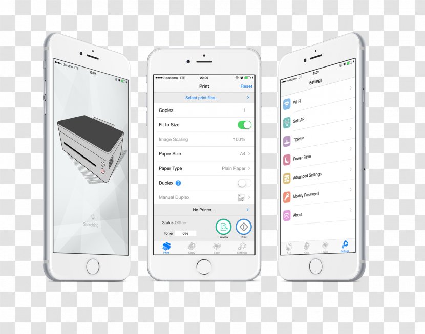 Smartphone Mobile Phones Ricoh Handheld Devices Multi-function Printer - Phone Transparent PNG
