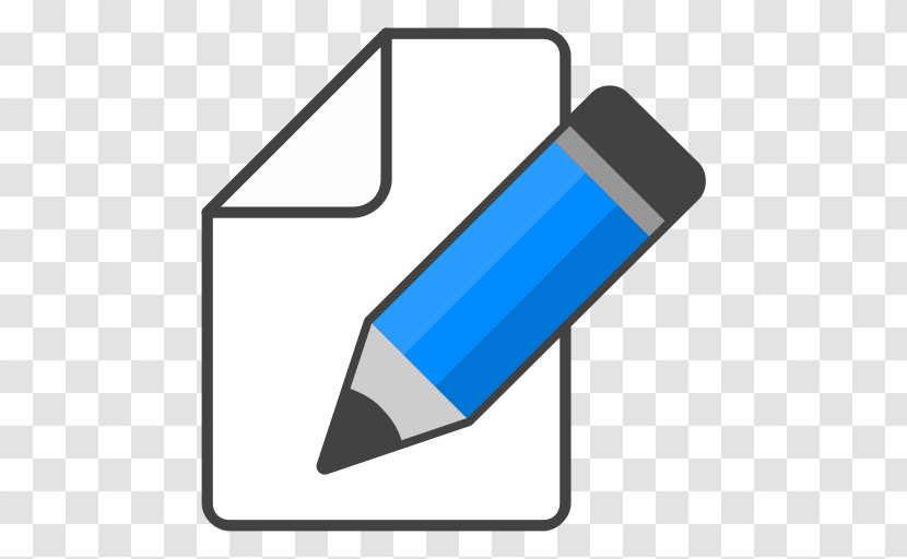 Apple Icon Image Format - Editing - Edit Blue Pencil Transparent PNG