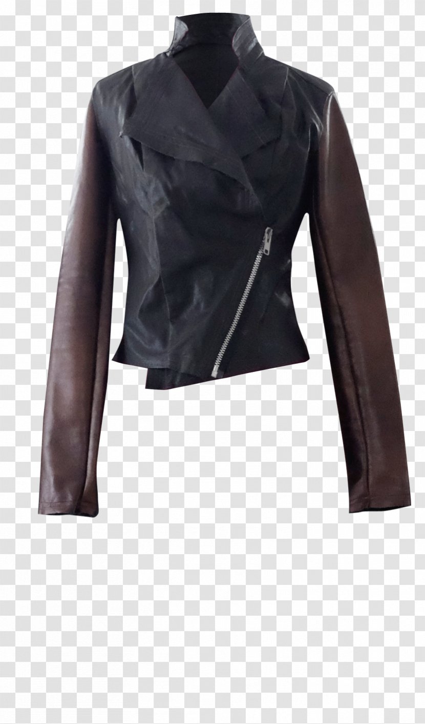 Leather Jacket Collar Coat - Trench Transparent PNG