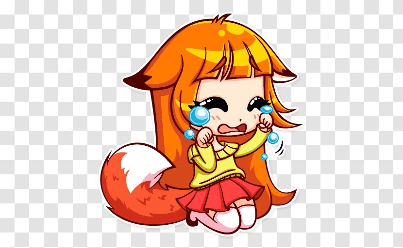 Telegram Clip Art Sticker Alice The Fox VKontakte - Cross Stitch Transparent PNG