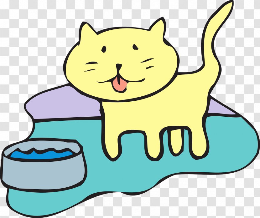 Cat Dog Kitten Drinking Clip Art - Cats Transparent PNG