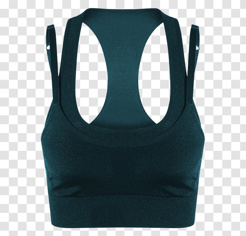 Sports Bra Sportswear Clothing - Silhouette - Blackish Green Transparent PNG