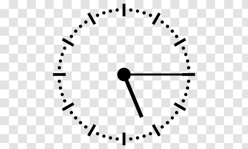 Clock Face Alarm Clocks Analog Signal - Black Transparent PNG