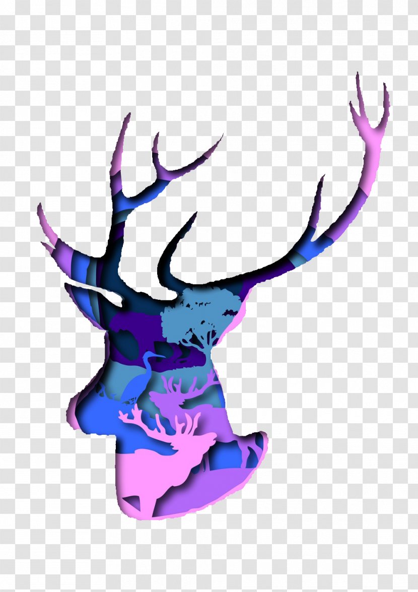 Deer Antler Purple Clip Art Transparent PNG