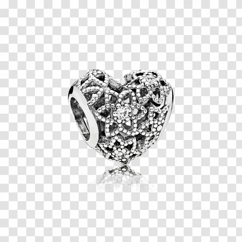Pandora Charm Bracelet Cubic Zirconia Jewellery Silver - Ring Transparent PNG