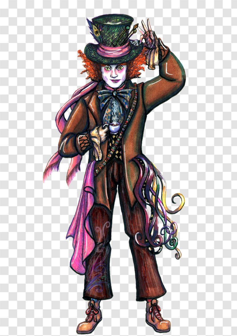 The Mad Hatter Johnny Depp Alice In Wonderland Character - Deviantart Transparent PNG