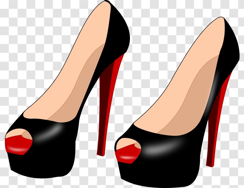 High-heeled Footwear Shoe Stiletto Heel Clip Art - Watercolor - Heels Transparent PNG