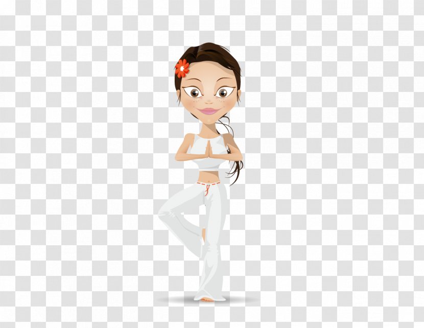 Euclidean Vector Character Woman Cartoon - Silhouette - Yoga Transparent PNG