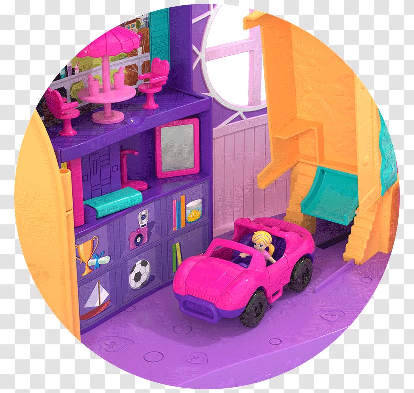 Playset Polly Pocket Mattel Toy Barbie - Uno Transparent PNG