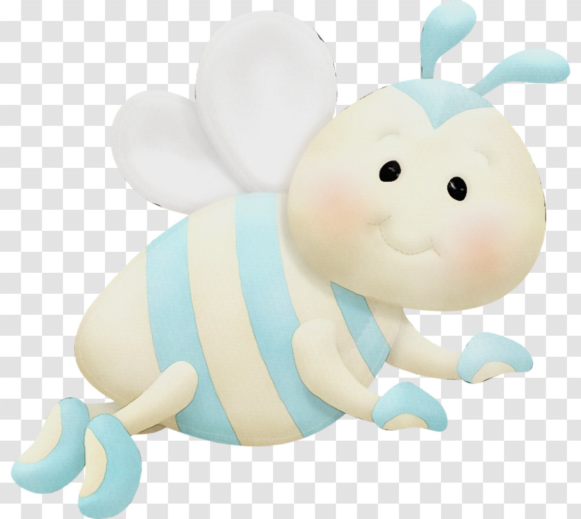 Stuffed Toy Figurine Infant Turquoise Transparent PNG