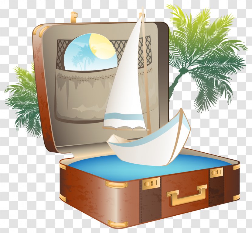 Travel Suitcase Vacation - The Landscape Vector In Transparent PNG