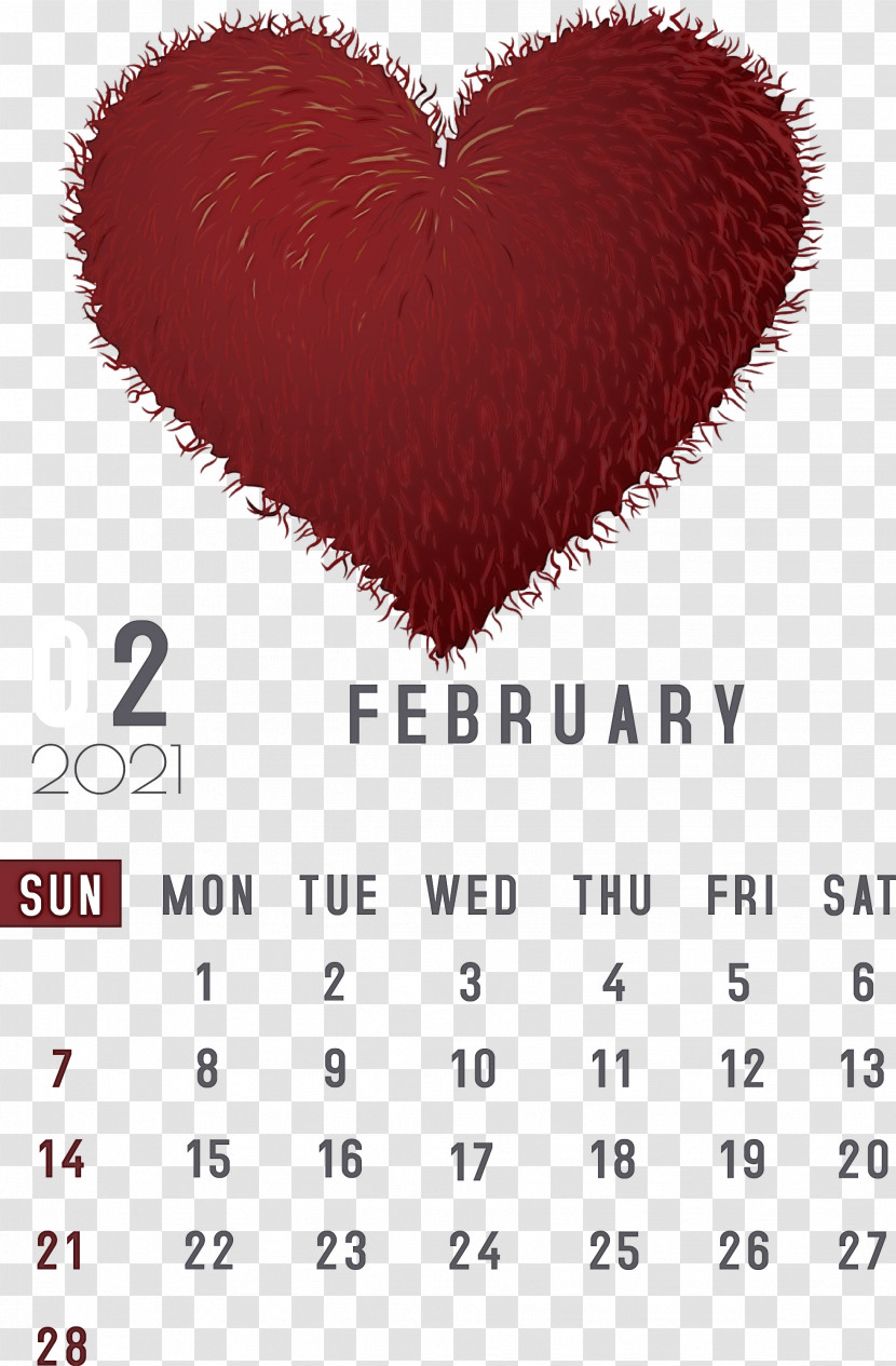 February 2021 Printable Calendar February Calendar 2021 Calendar Transparent Png Please note that our 2021 calendar pages are for your personal use only, but you may always invite your friends to visit our website so they may browse our free printables! february 2021 printable calendar