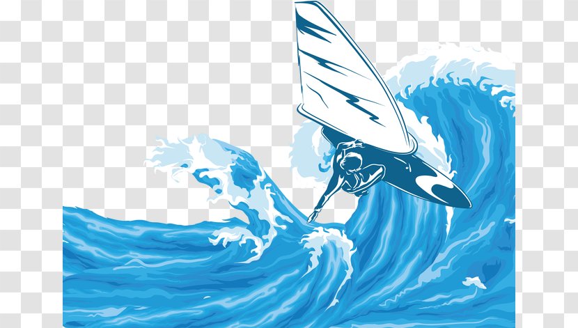 The Waves Euclidean Vector Wind Wave - Sky - Summer Surfing Background Transparent PNG