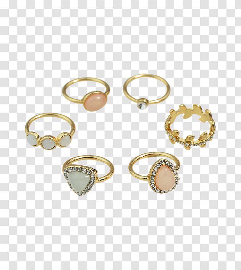 Earring Jewellery Opal Imitation Gemstones & Rhinestones - Silver - Ring Transparent PNG