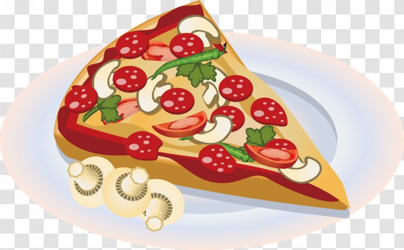 Fast Food Euclidean Vector Illustration - Dish - Pizza Transparent PNG