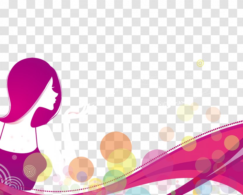 Wallpaper - Text - Fashionable Women Transparent PNG