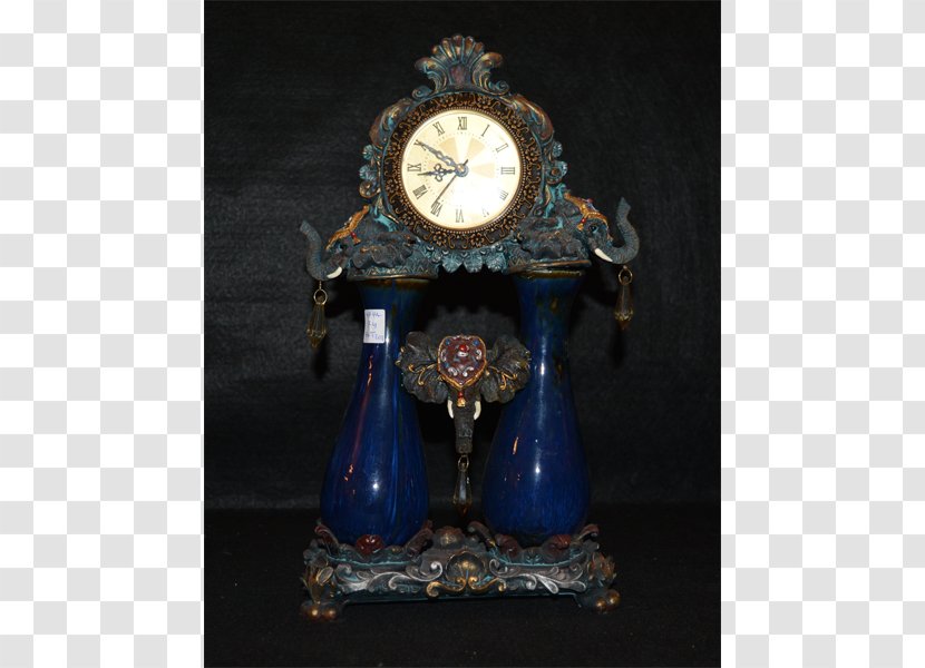 Cobalt Blue Antique Clock Transparent PNG