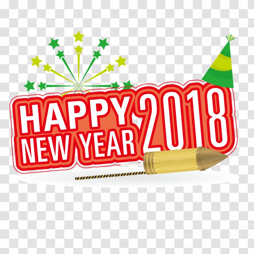 New Year's Day Fireworks - Area - Vector 2018 Transparent PNG