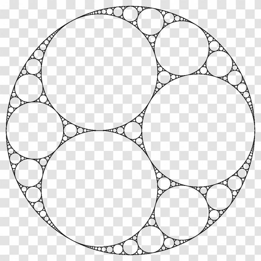 Apollonian Gasket Fractal Sphere Packing Mathematics - Rim Transparent PNG