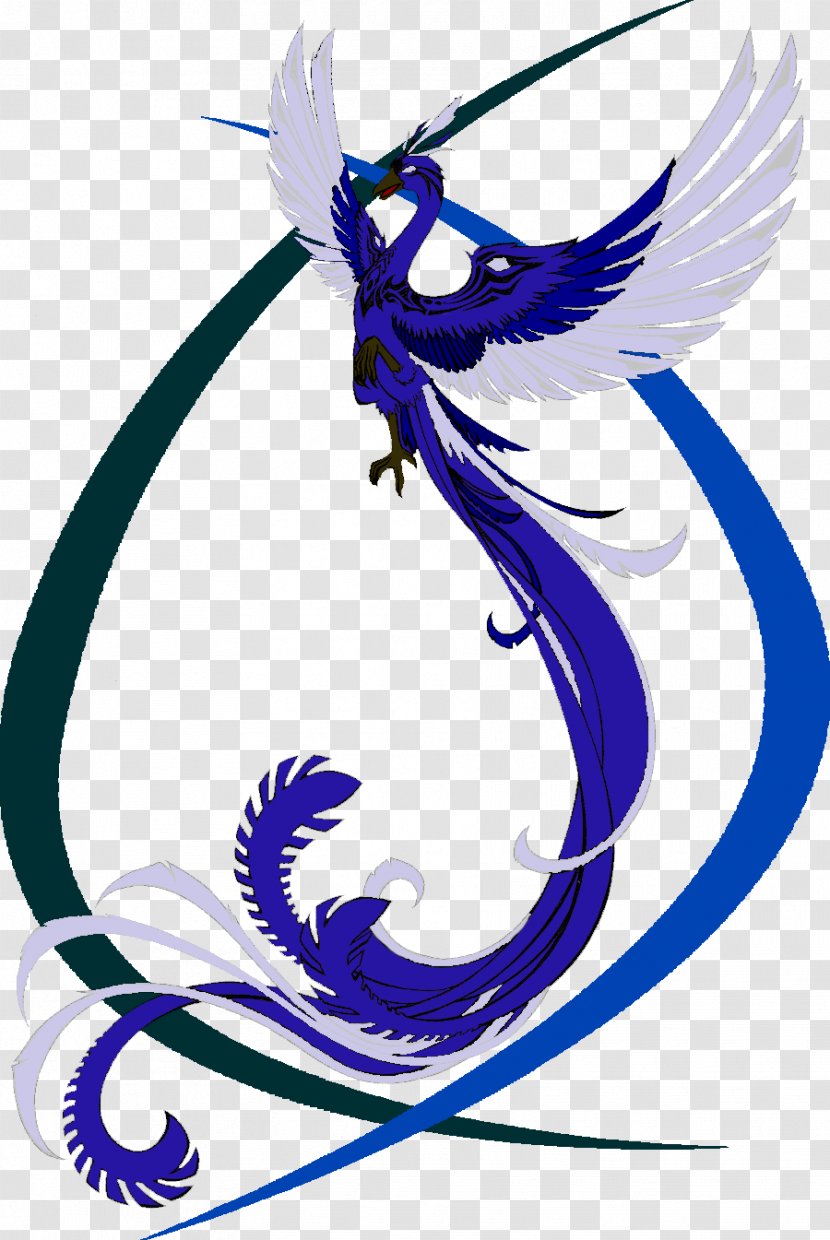Blue Phoenix - Purple - Transparent Background Transparent PNG