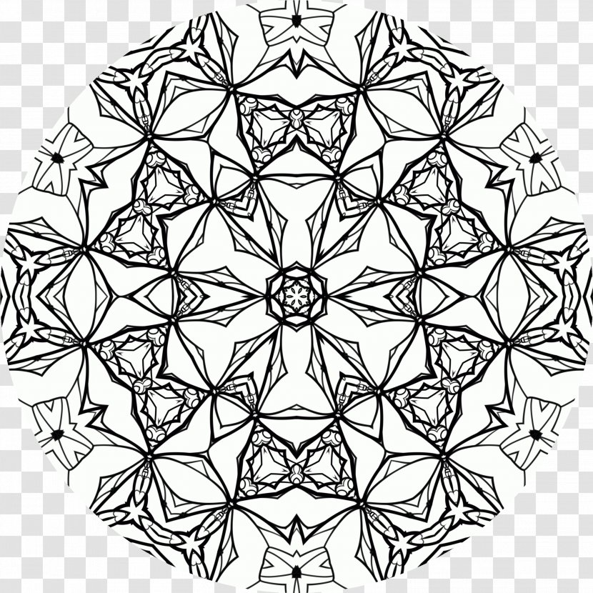 Symmetry Line Art Point Pattern - Area - Mandalas Transparent PNG