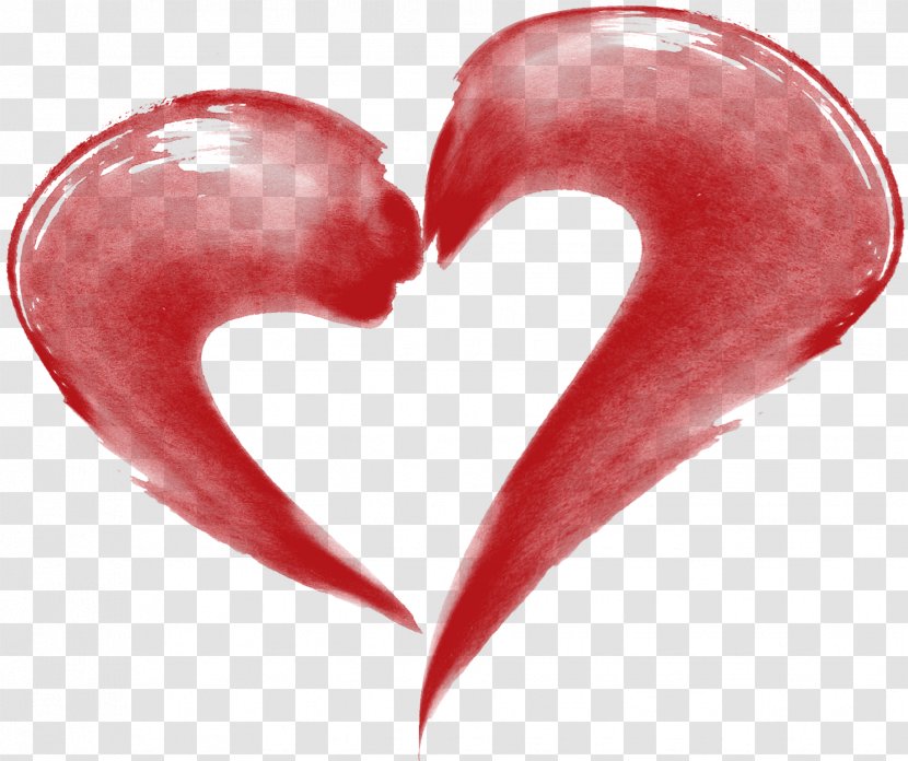 Heart Drawing Red - Tree - Hand Drawn Hearts Transparent PNG