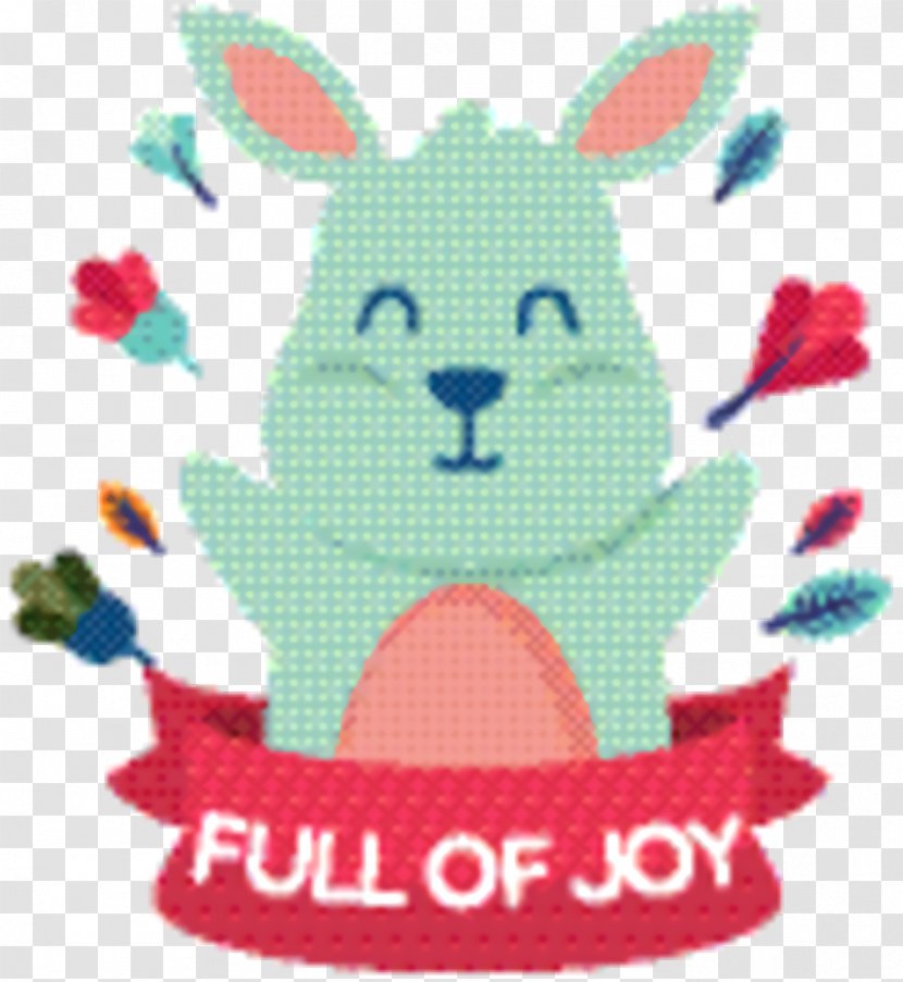 Easter Bunny Background - Logo - Retro Style Transparent PNG