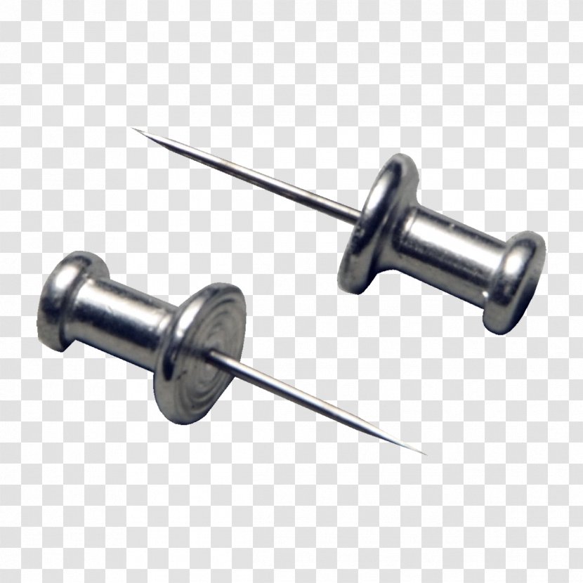 Drawing Pin Metal Steel Tool - Handsewing Needles - Pushpin Transparent PNG