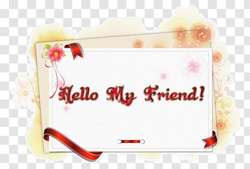 Greeting & Note Cards Brand Heart Love Font - My Life - Good Morning Friend Transparent PNG