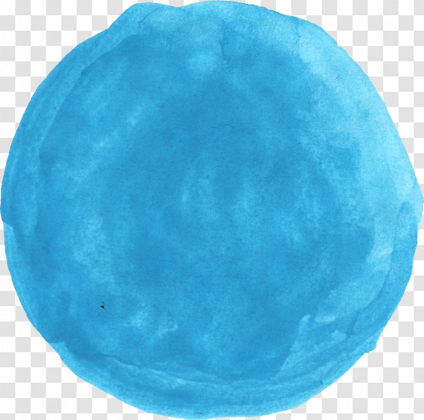 Watercolor Painting Blue Art Fimo - Hue - Circle Abstract Transparent PNG
