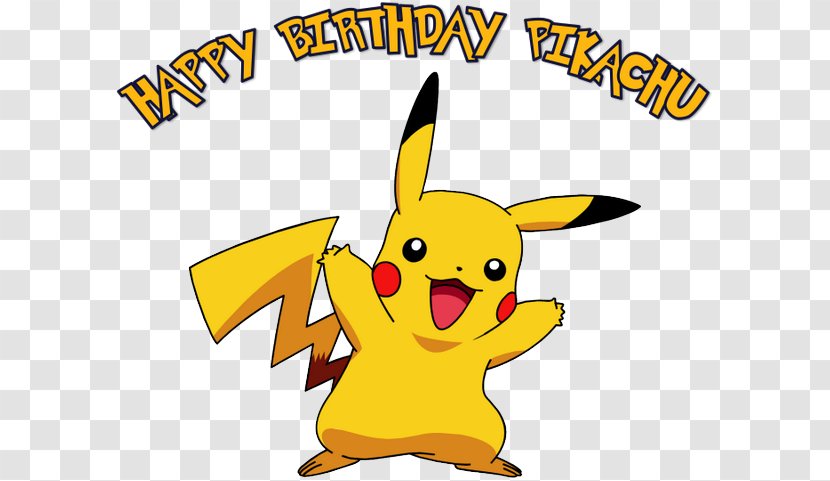 Pokémon Pikachu GO Birthday - Pok%c3%a9mon Trading Card Game - Happy B.day Transparent PNG