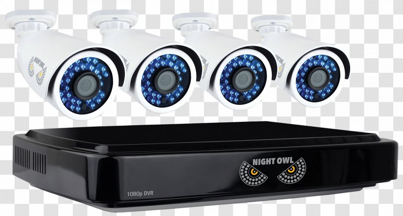 Digital Video Recorders Security Alarms & Systems Closed-circuit Television Home - Highdefinition - Night Owl Transparent PNG