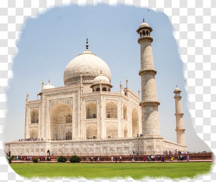 Taj Mahal New7Wonders Of The World Golden Triangle Travel - National Historic Landmark - Holy Places Transparent PNG